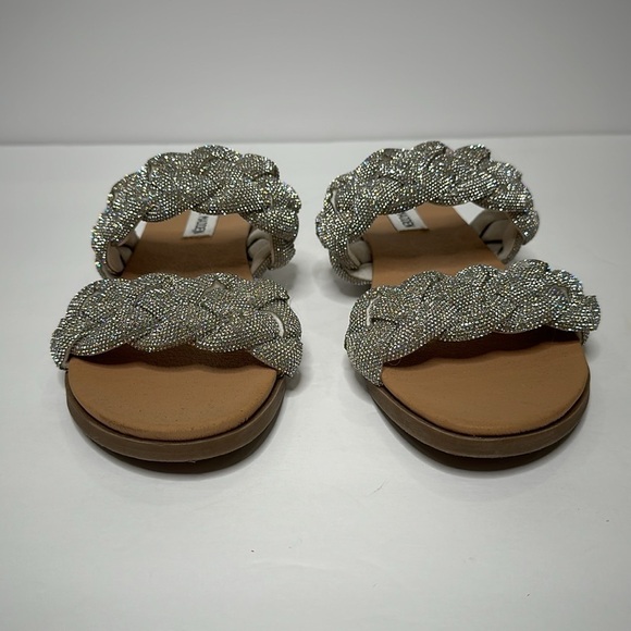 Steve Madden Silver Braided Sandals - Picture 9 of 16